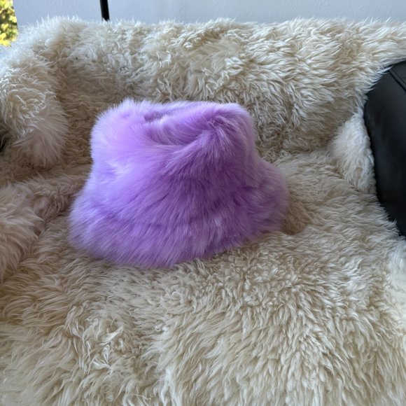Extra Fuzzy Faux Fur Bucket Hat - Picture 3 of 4